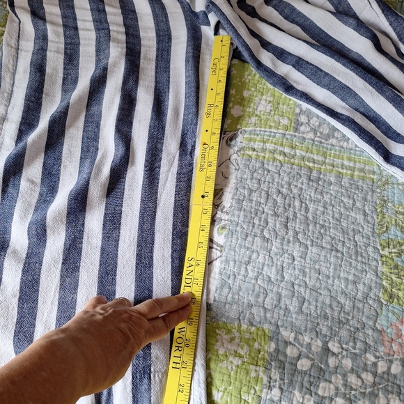 BANANA REPUBLIC Factory Rowan Wide Leg Stripe Pull On Pant Size 18 - Picture 6 of 16